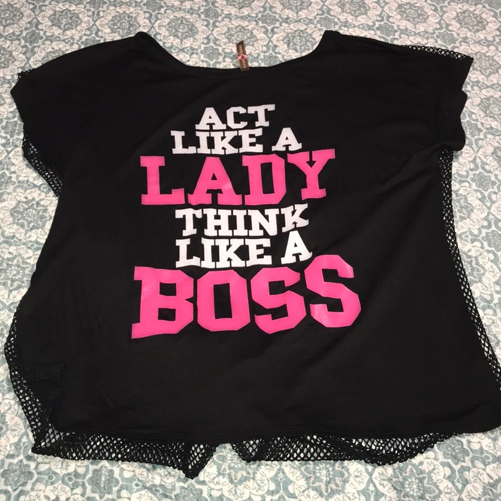 Act like a lady think like a boss shirt